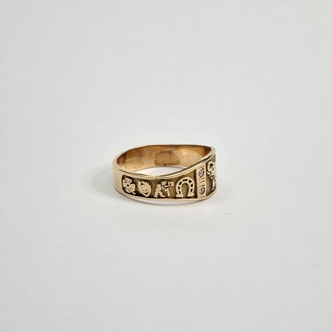 ANILLO ORO 14 K 4.5 GRMS (SEMINUEVO)