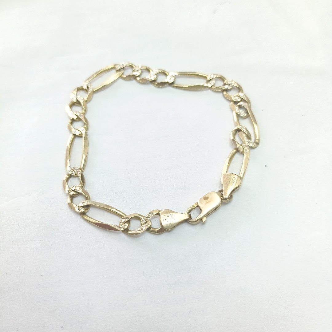 PULSERA ORO, RODIADO 14 K 10.6 GRMS (SEMINUEVO)