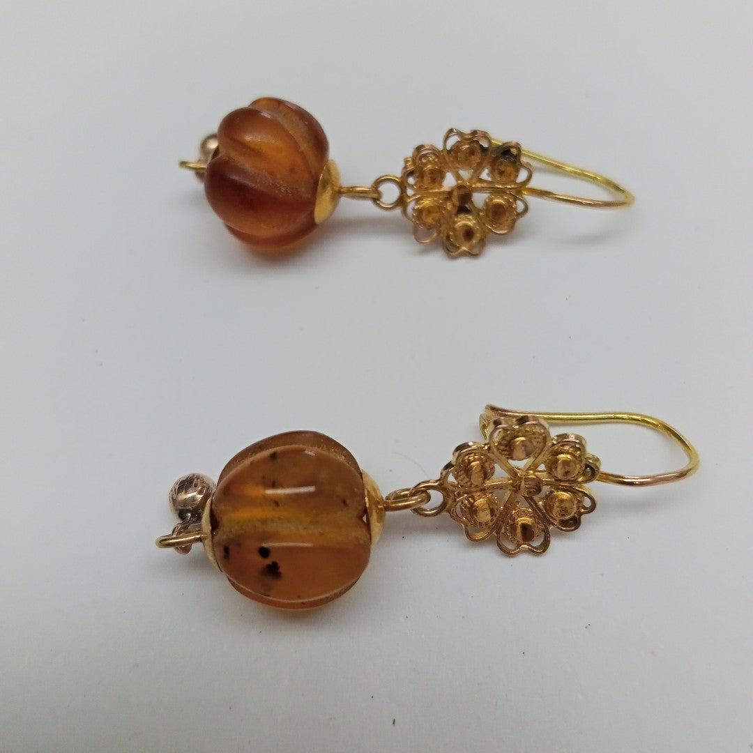 ARETES PAR ORO 8 K 2.2 GRMS (SEMINUEVO)