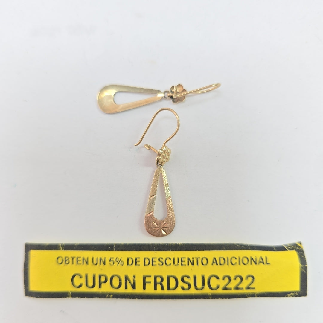 ARETES PAR ORO 10 K 1.1 GRMS (SEMINUEVO)