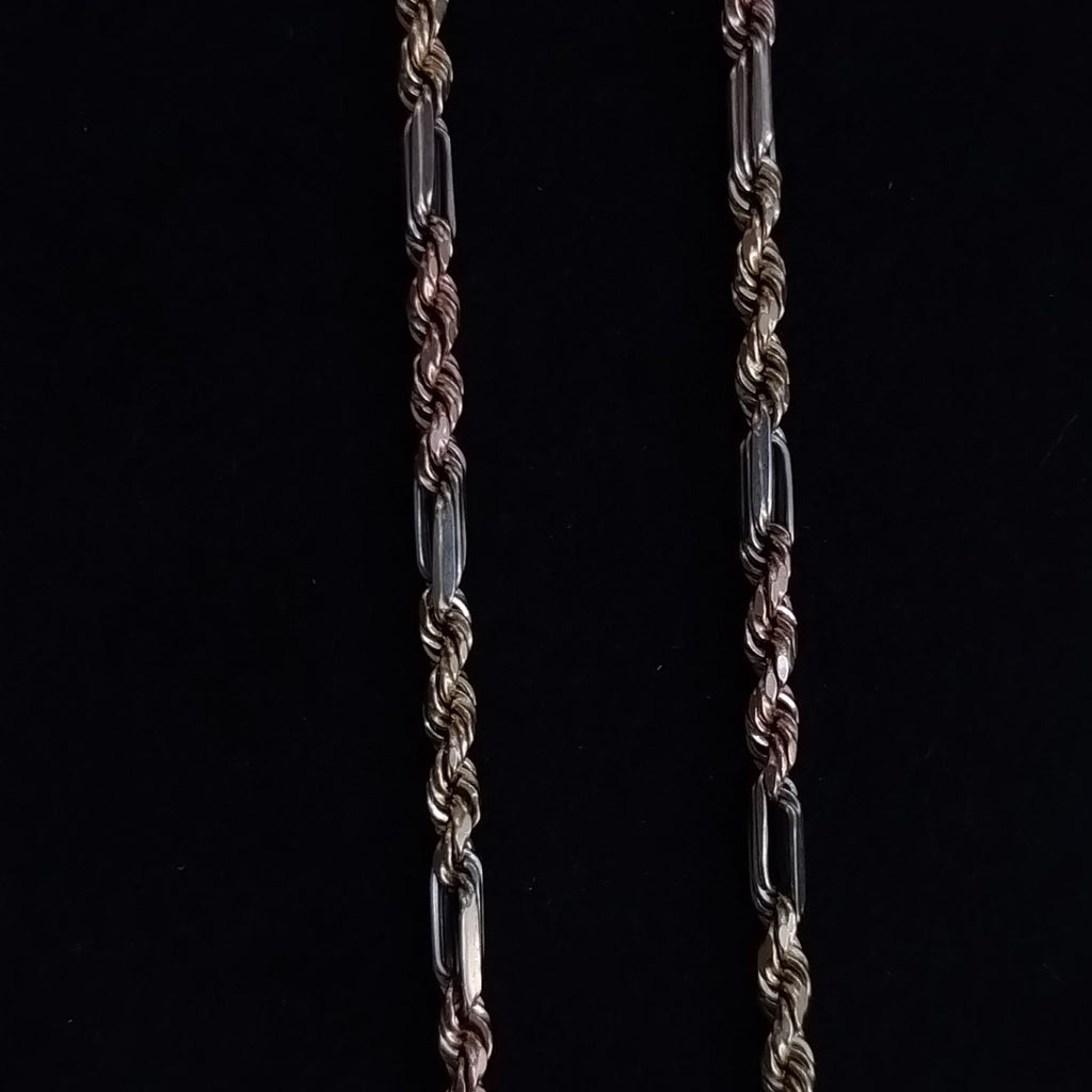 CADENA ORO COMBINADO 14 K 5,00 GRMS (SEMINUEVO)