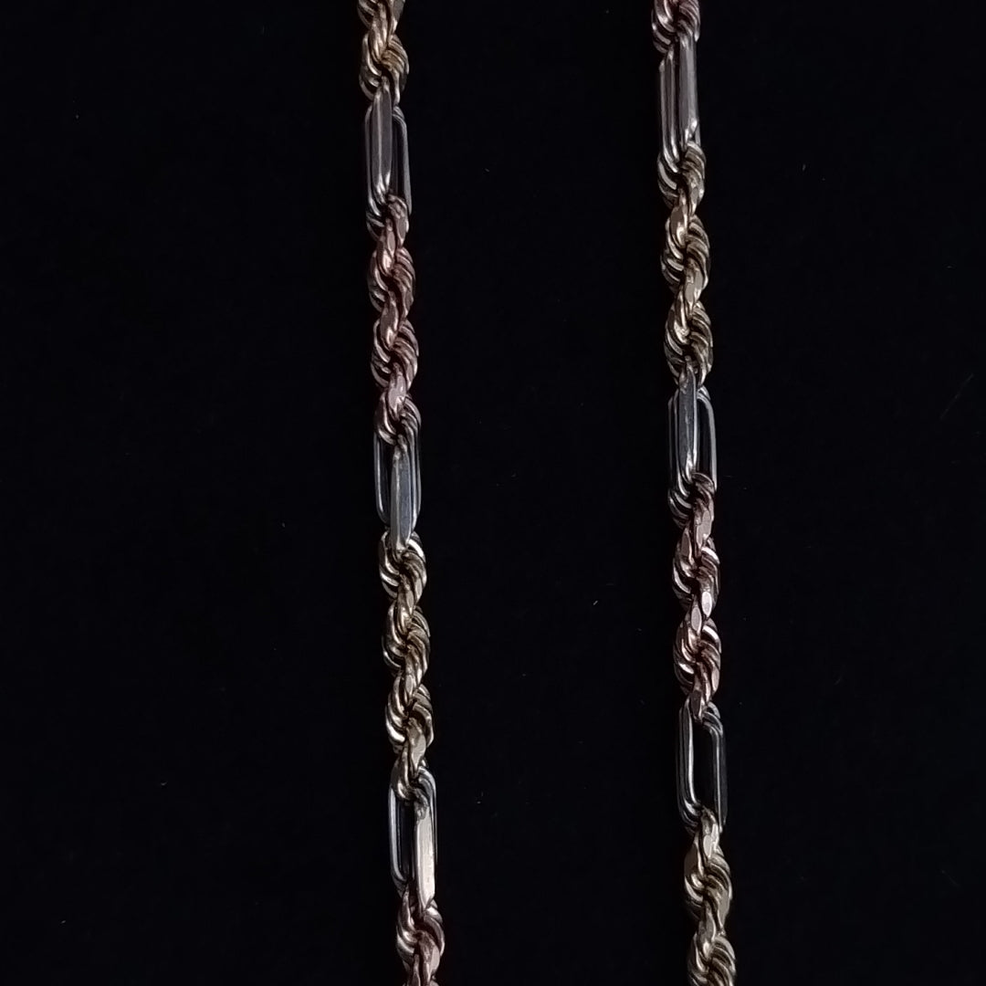 CADENA ORO COMBINADO 14 K 5,00 GRMS (SEMINUEVO)