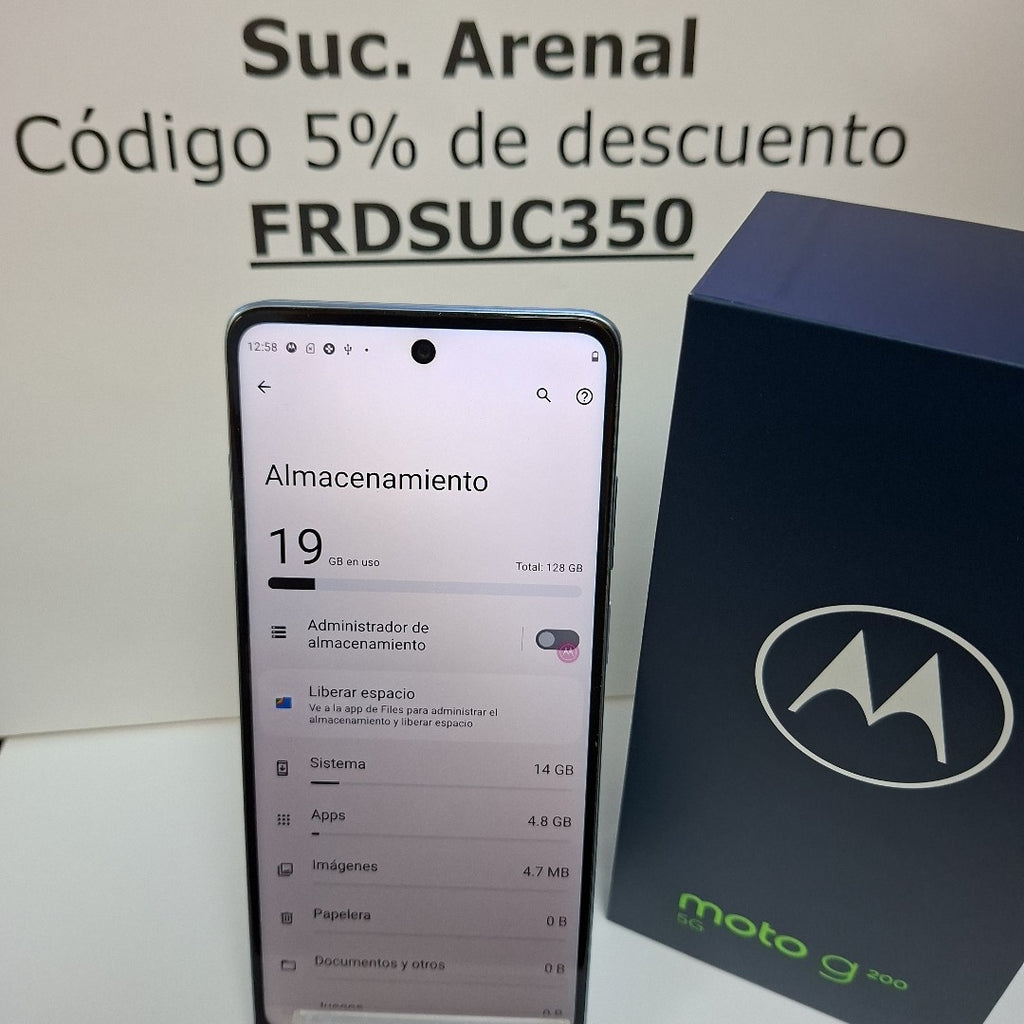 CELULAR MOTOROLA MOTO G200 5G XT2175-1 128 GB 8 GB RAM (SEMINUEVO)