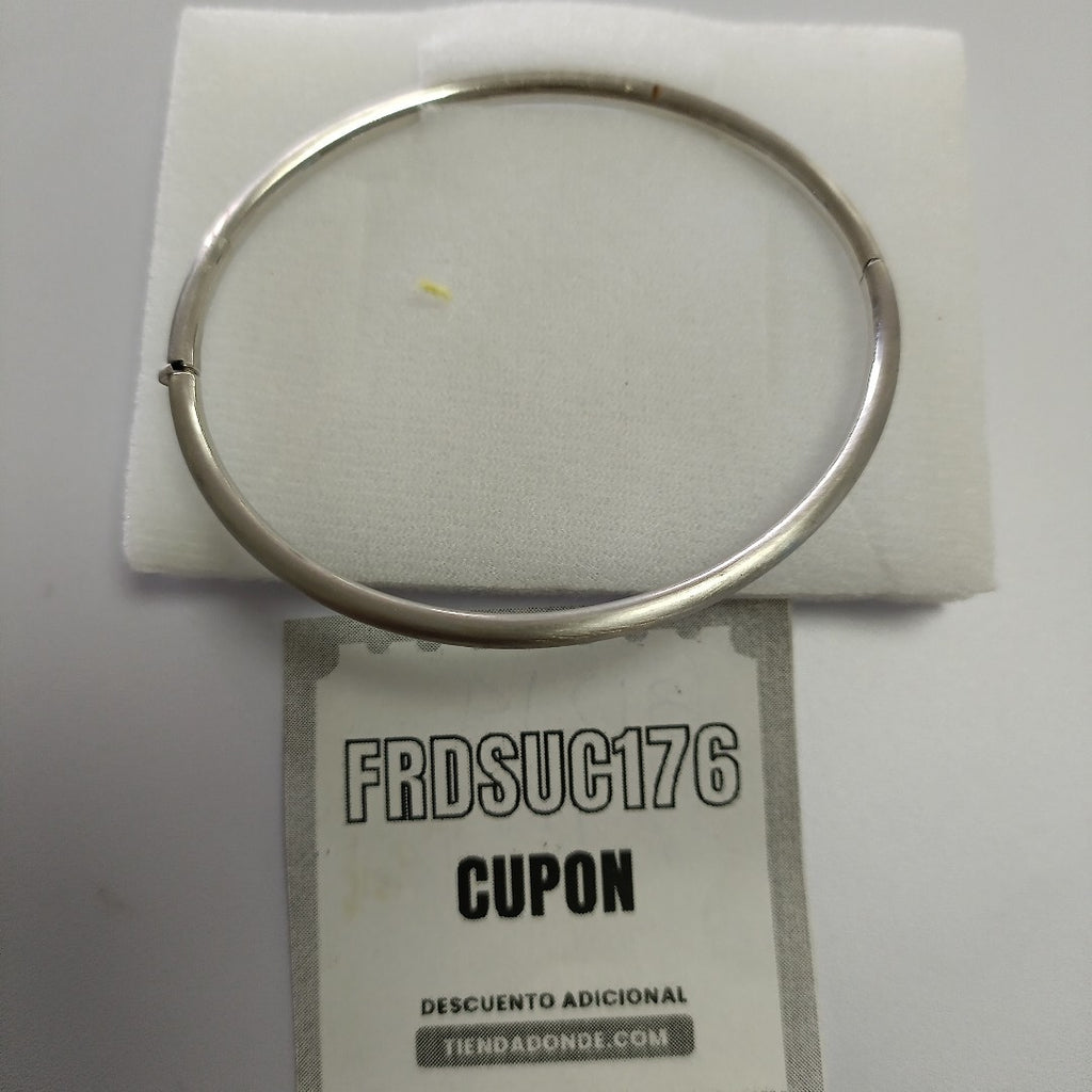 PULSERA RIGIDA ORO BLANCO 14 K 5,70 GRMS (SEMINUEVO)