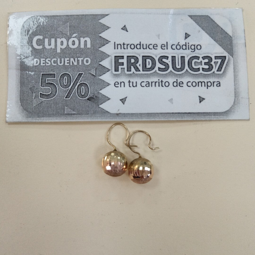 ARETES PAR ORO 10 K 2.6 GRMS (SEMINUEVO)