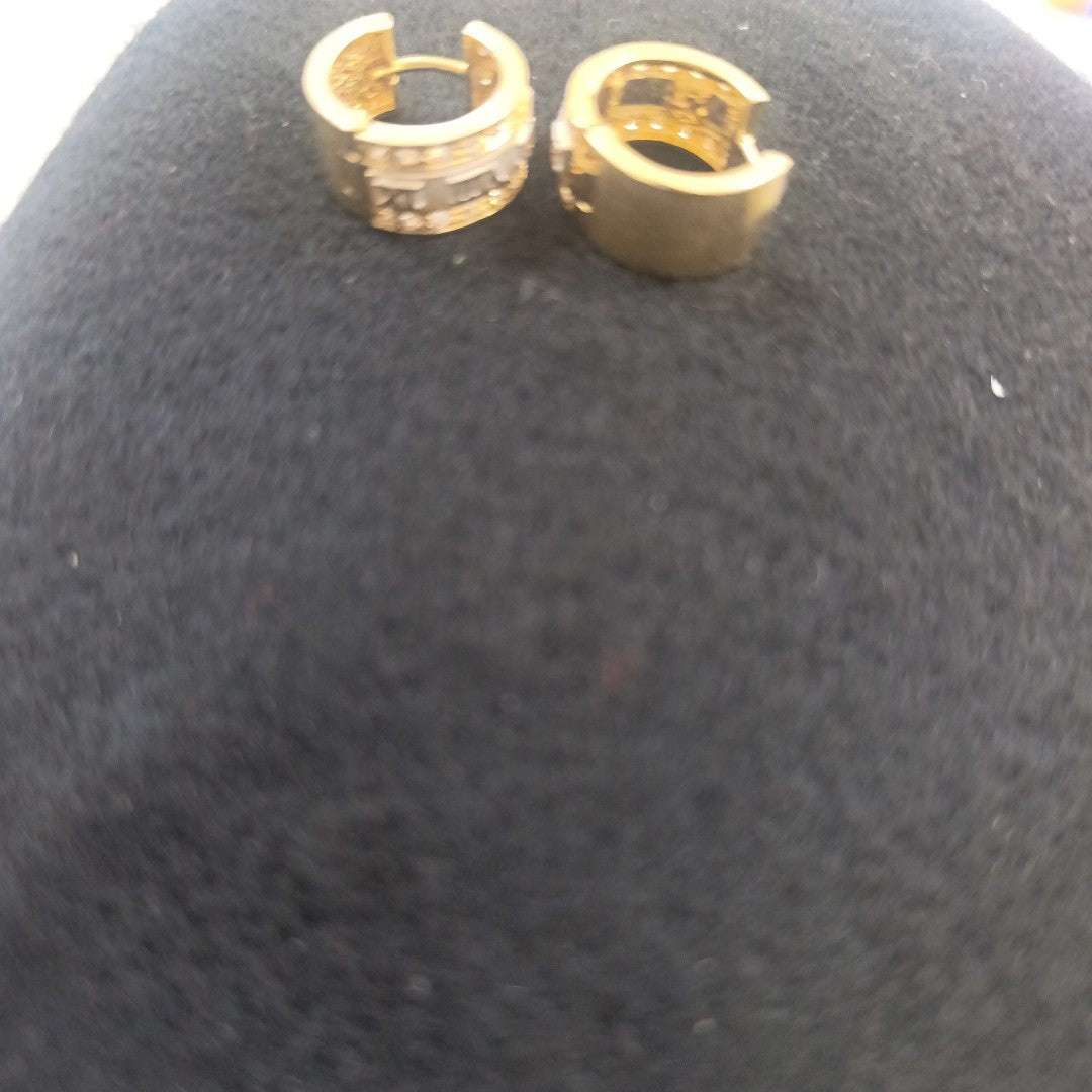 ARRACADAS PAR ORO 14 K 9.3 GRMS (SEMINUEVO)