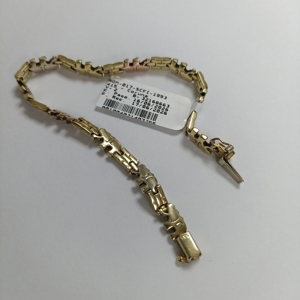 PULSERA ORO,ORO COMBINADO 14 K 10,70 GRMS (SEMINUEVO)