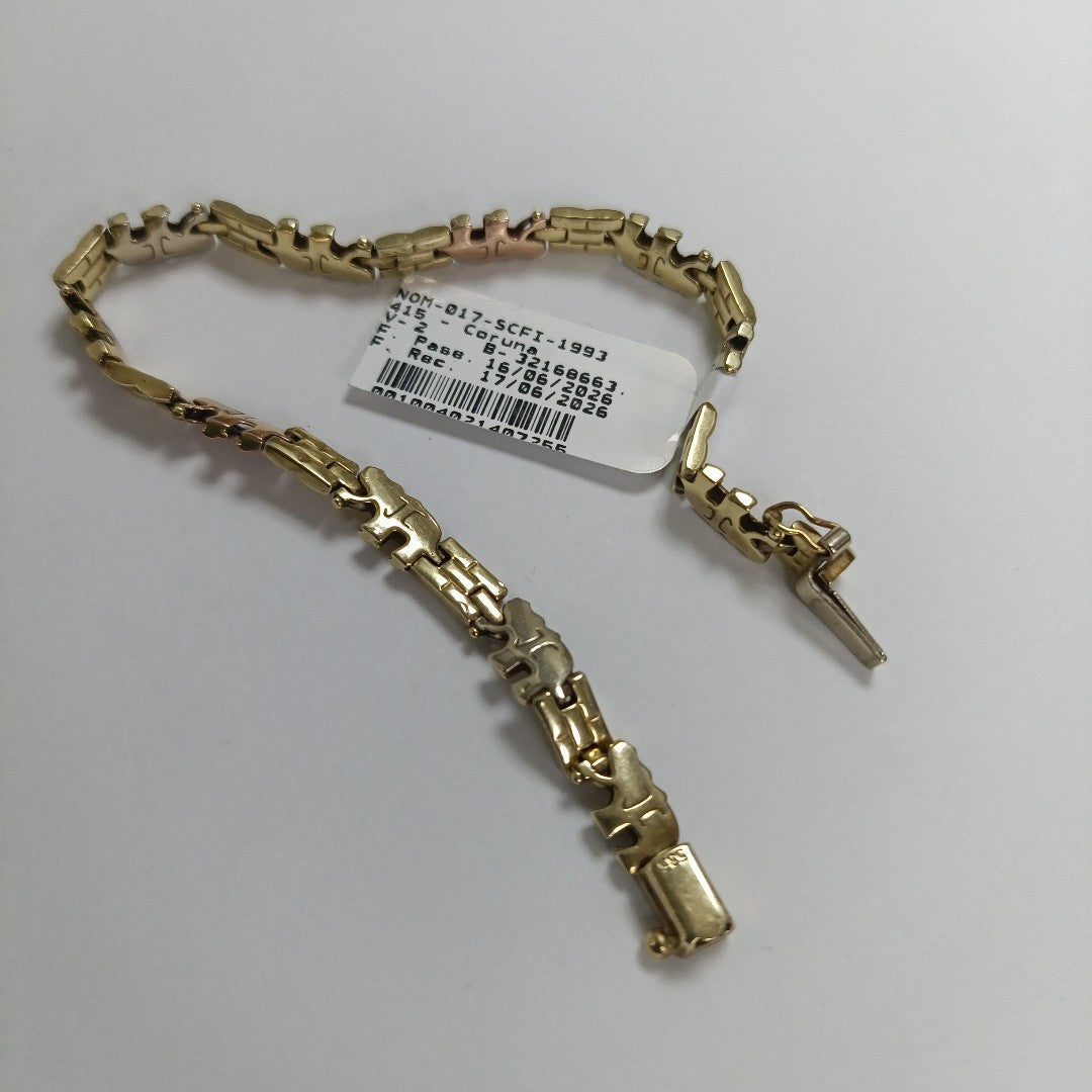 PULSERA ORO,ORO COMBINADO 14 K 10,70 GRMS (SEMINUEVO)