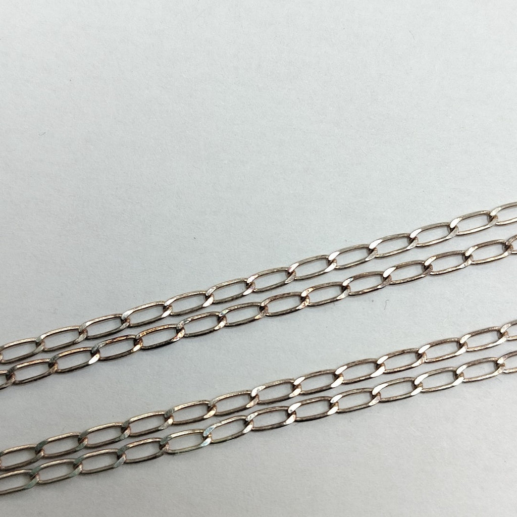 CADENA TEJIDO ESLABONES PLATA .925 55 CM 2.8 GR (NUEVO)