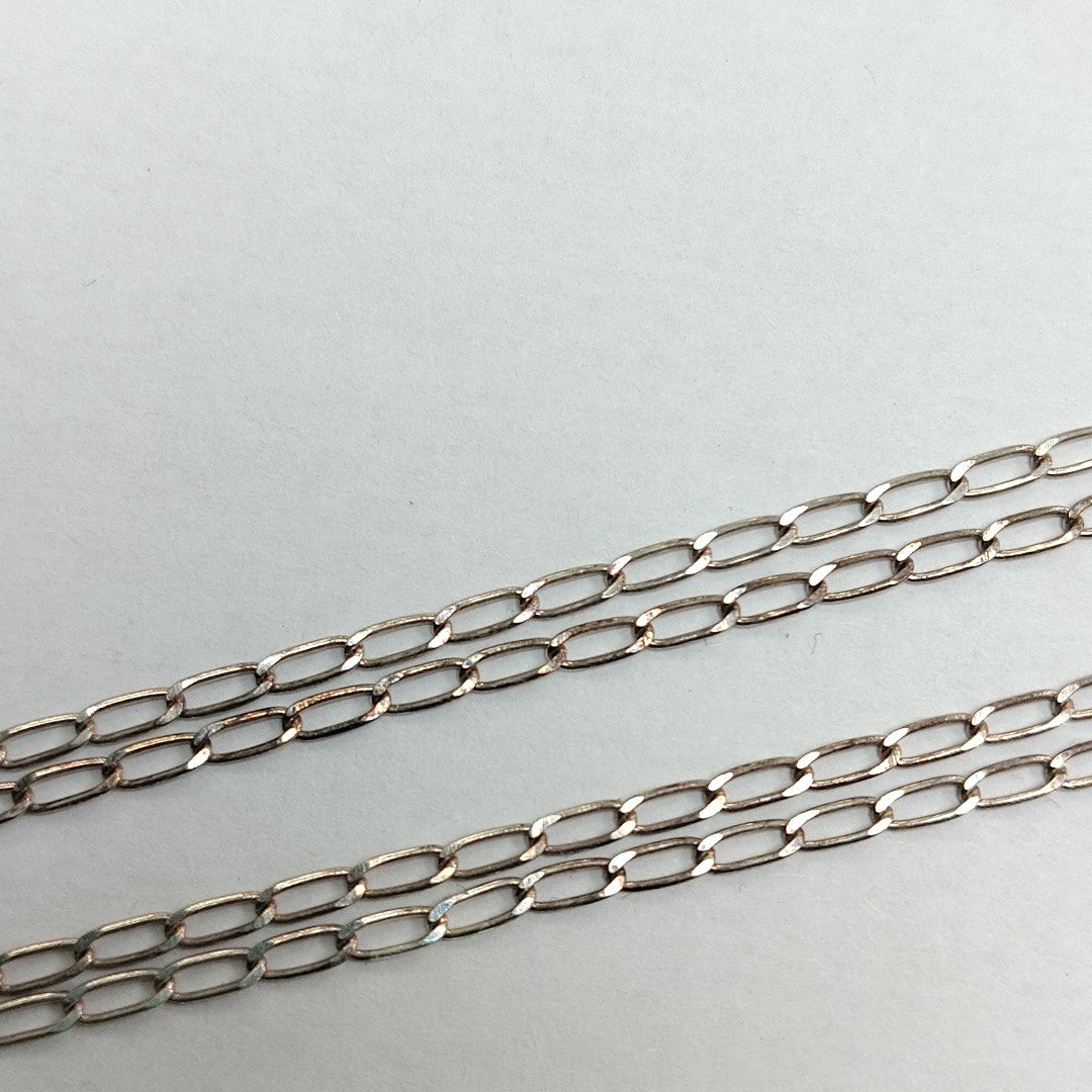 CADENA TEJIDO ESLABONES PLATA .925 55 CM 2.8 GR (NUEVO)