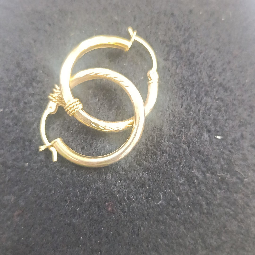 ARRACADAS PAR ORO 14 K 2.7 GRMS (SEMINUEVO)
