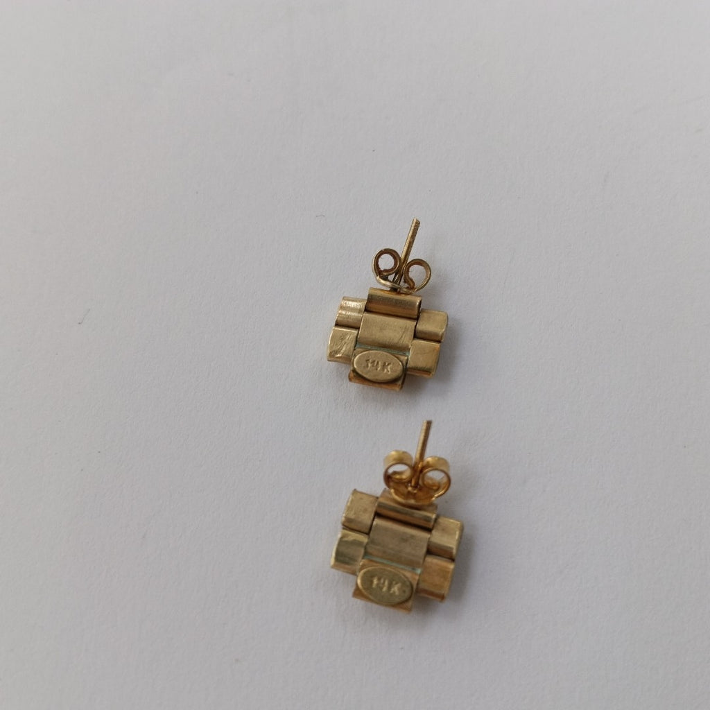 BROQUELES PAR ORO 14 K 3.5 GRMS (SEMINUEVO)