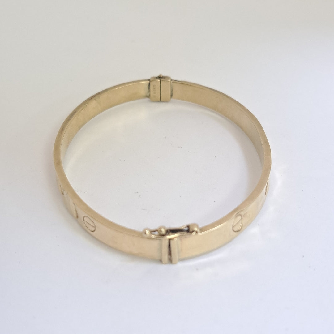 PULSERA RIGIDA ORO 10 K 5,60 GRMS (SEMINUEVO)