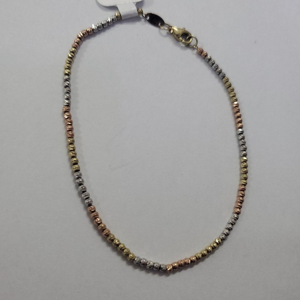 PULSERA ORO COMBINADO 10 K 2.7 GRMS (SEMINUEVO)