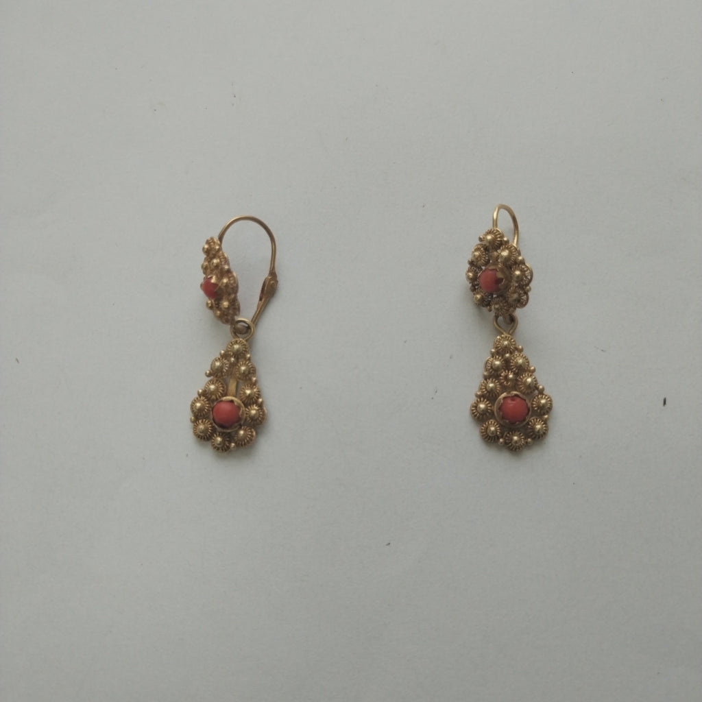 ARETES PAR ORO 8 K 4.8 GRMS (SEMINUEVO)