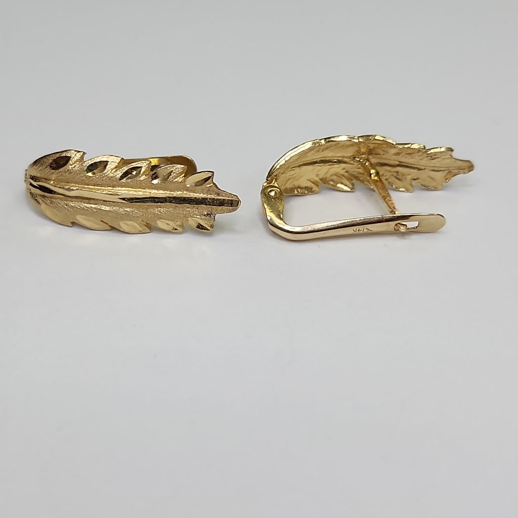 ARETES PAR ORO 14 K 3,20 GRMS (SEMINUEVO)