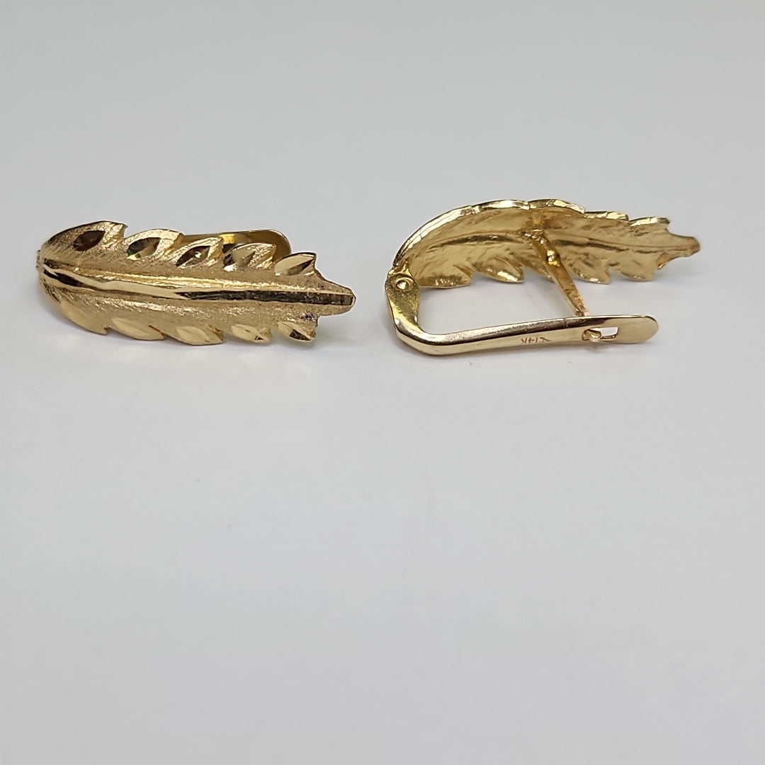 ARETES PAR ORO 14 K 3,20 GRMS (SEMINUEVO)