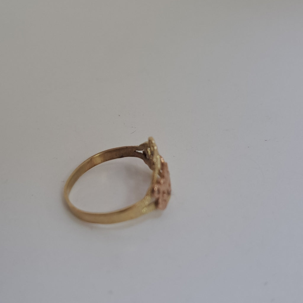 ANILLITO ORO, ORO COMBINADO 10 K 1.4 GRMS (SEMINUEVO)