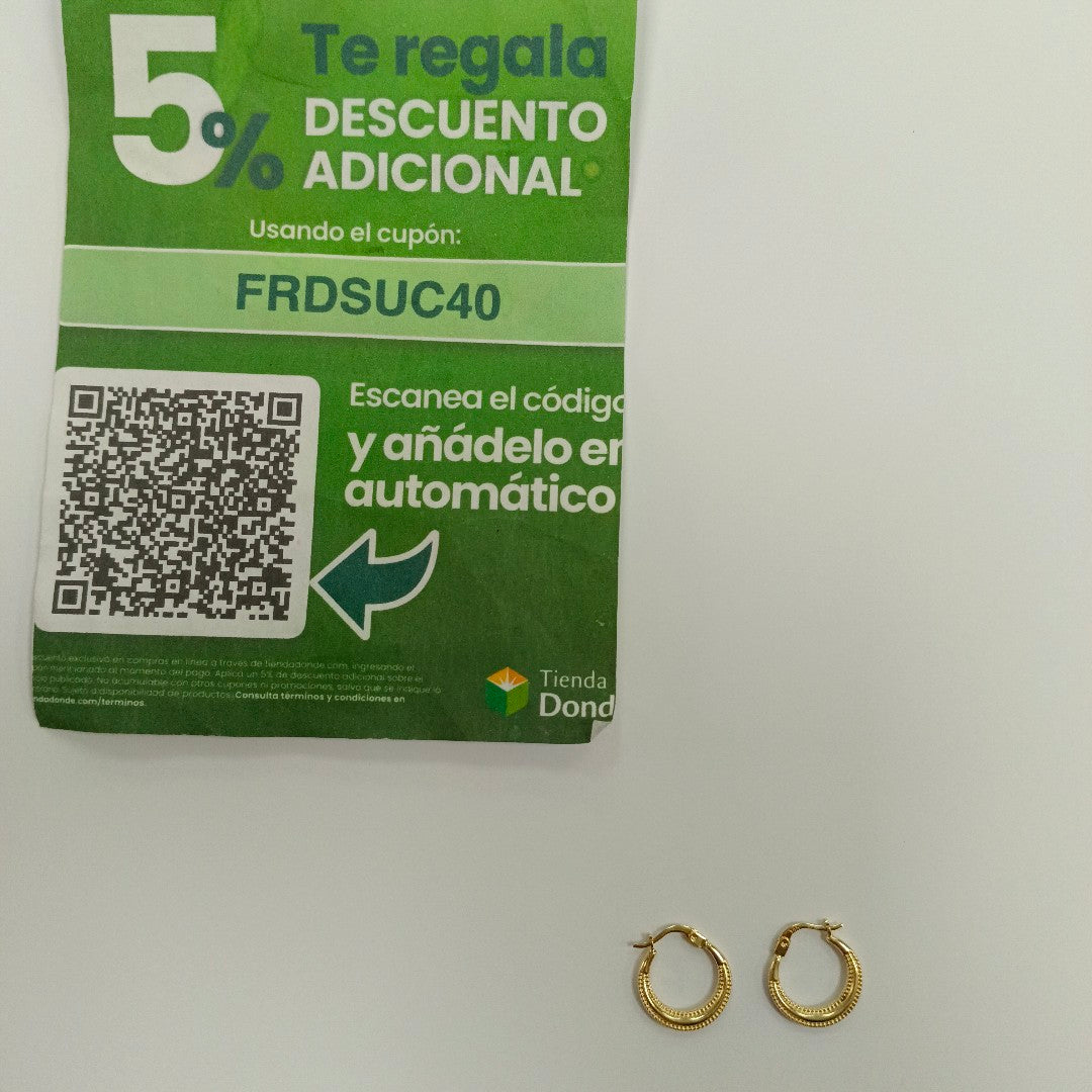 ARRACADAS ORO 14K 1.3 (NUEVO)