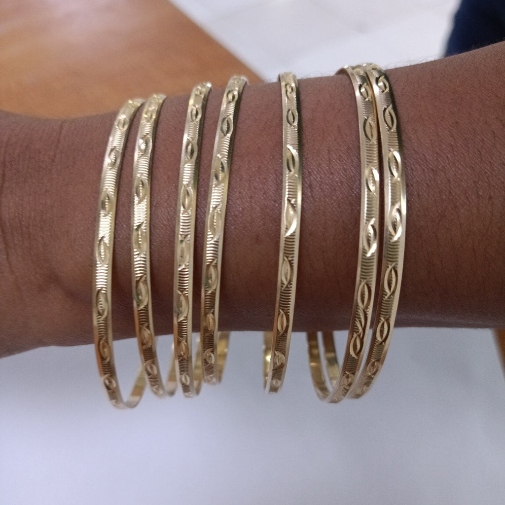 SEMANARIO DE PULSERAS ORO 14 K 48.4 GRMS (SEMINUEVO)