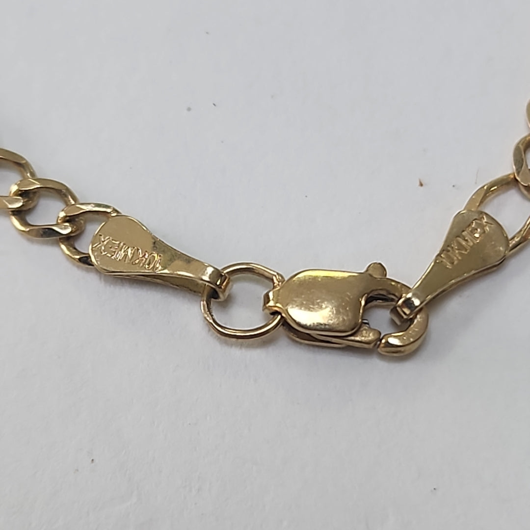 CADENA, MEDALLA RELIGIOSA ORO 10 K 7.7 GRMS (SEMINUEVO)
