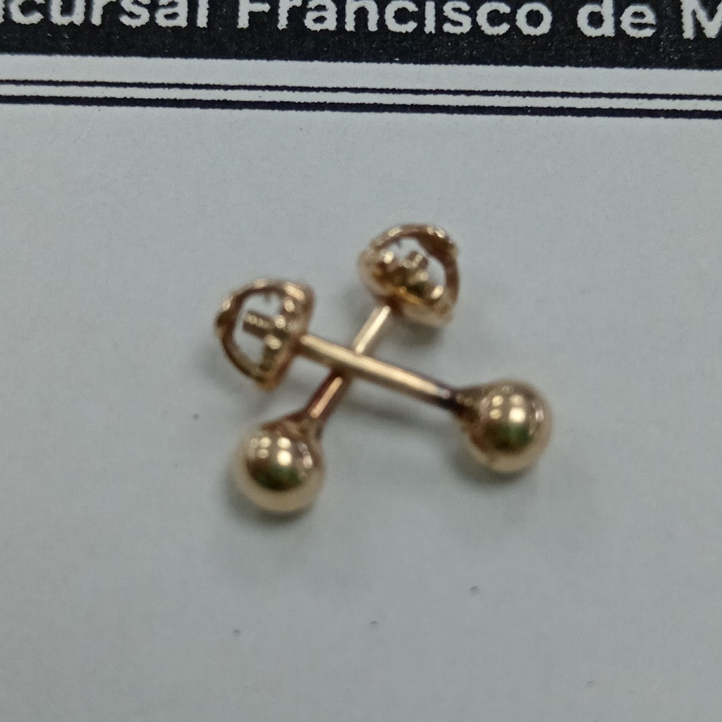 BROQUELES PAR ORO 14 K 0.8 GRMS (SEMINUEVO)