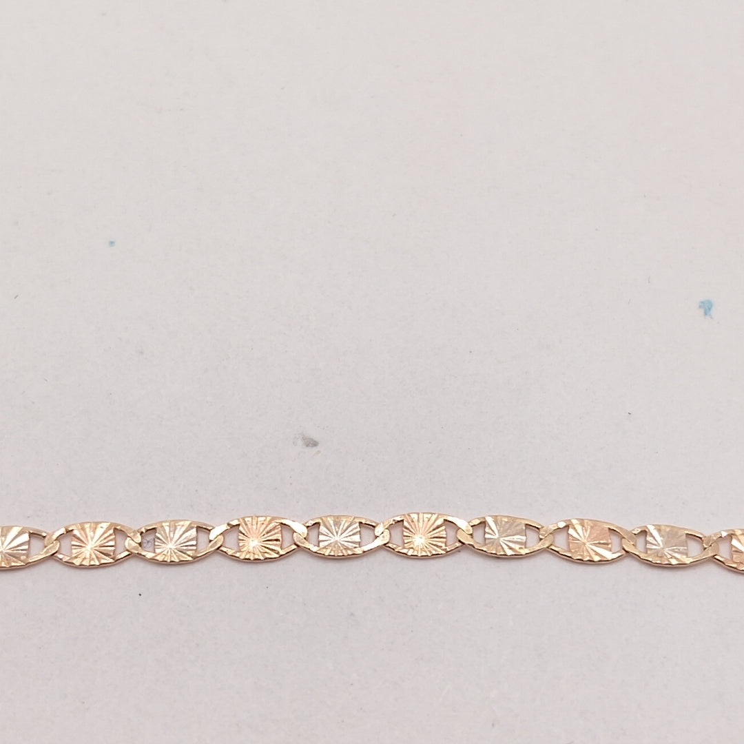 CADENA, MEDALLA RELIGIOSA ORO 10 K 2.2 GRMS (SEMINUEVO)