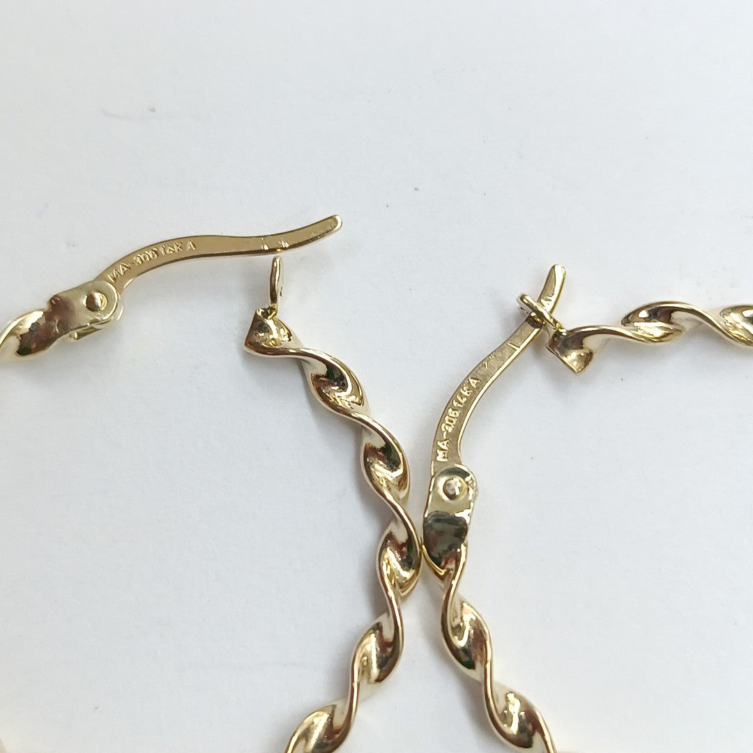 ARRACADAS ORO 14K 1.5 (NUEVO)