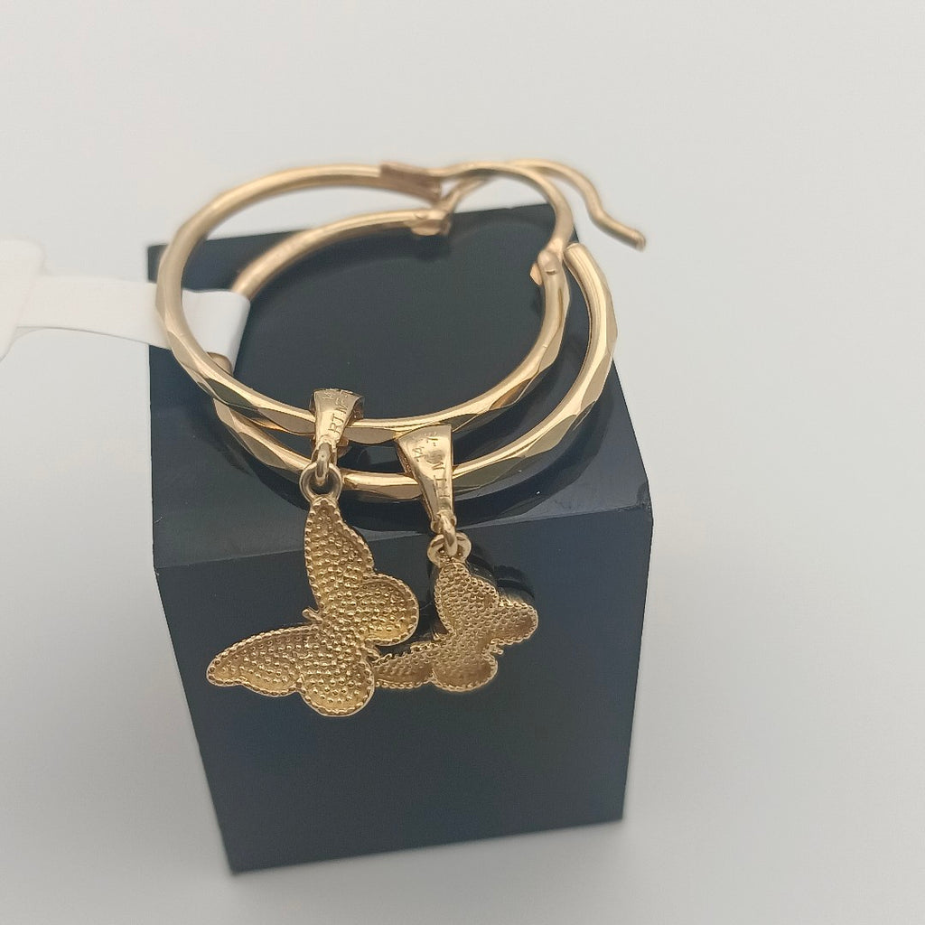 ARRACADAS PAR ORO 14 K 3 GRMS (SEMINUEVO)
