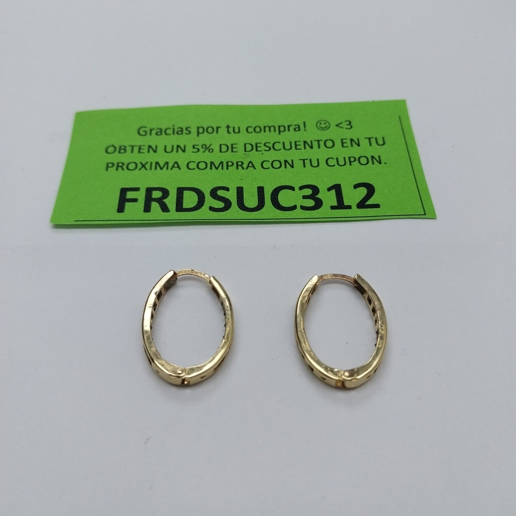 ARRACADAS PAR ORO 10 K 1.8 GRMS (SEMINUEVO)