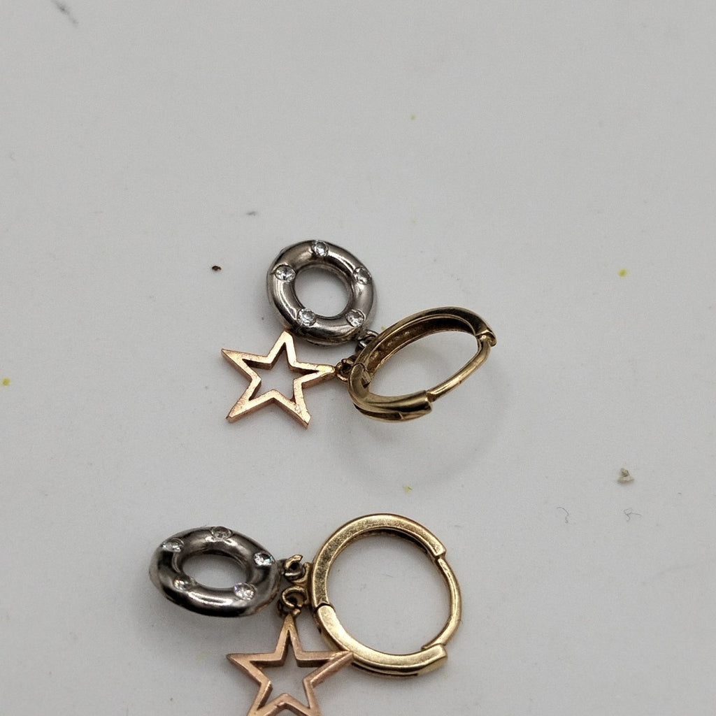 ARRACADAS PAR ORO 14 K 2.5 GRMS (SEMINUEVO)