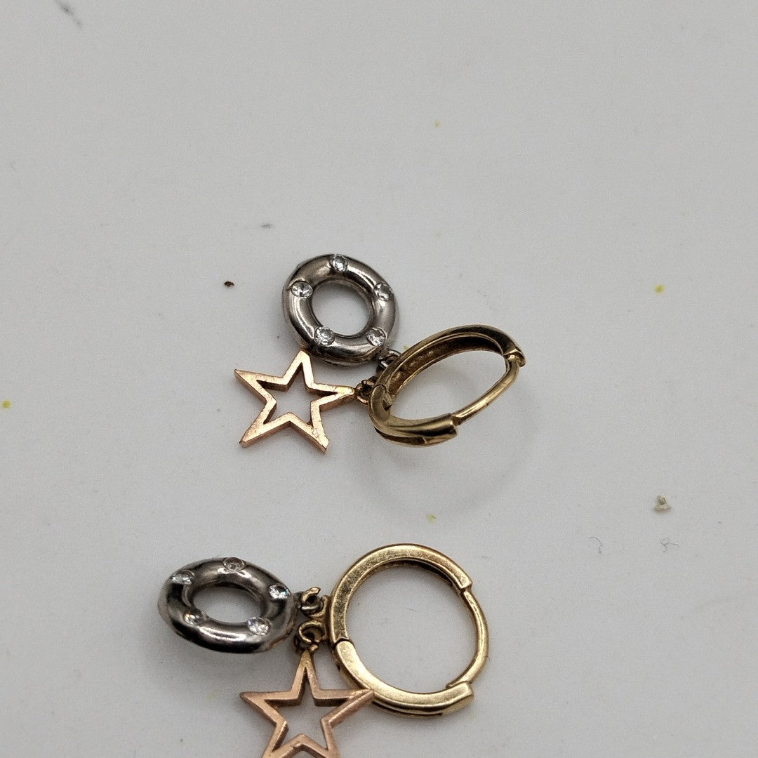 ARRACADAS PAR ORO 14 K 2.5 GRMS (SEMINUEVO)