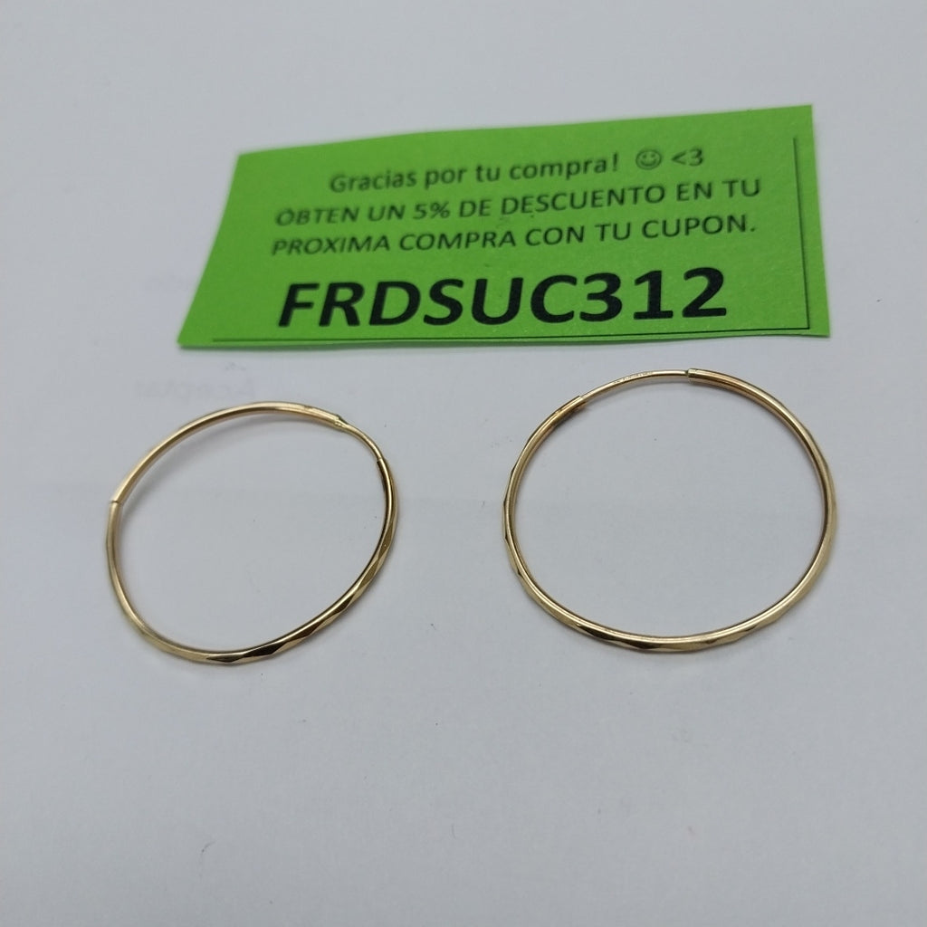 ARRACADAS PAR ORO 10 K 1.4 GRMS (SEMINUEVO)