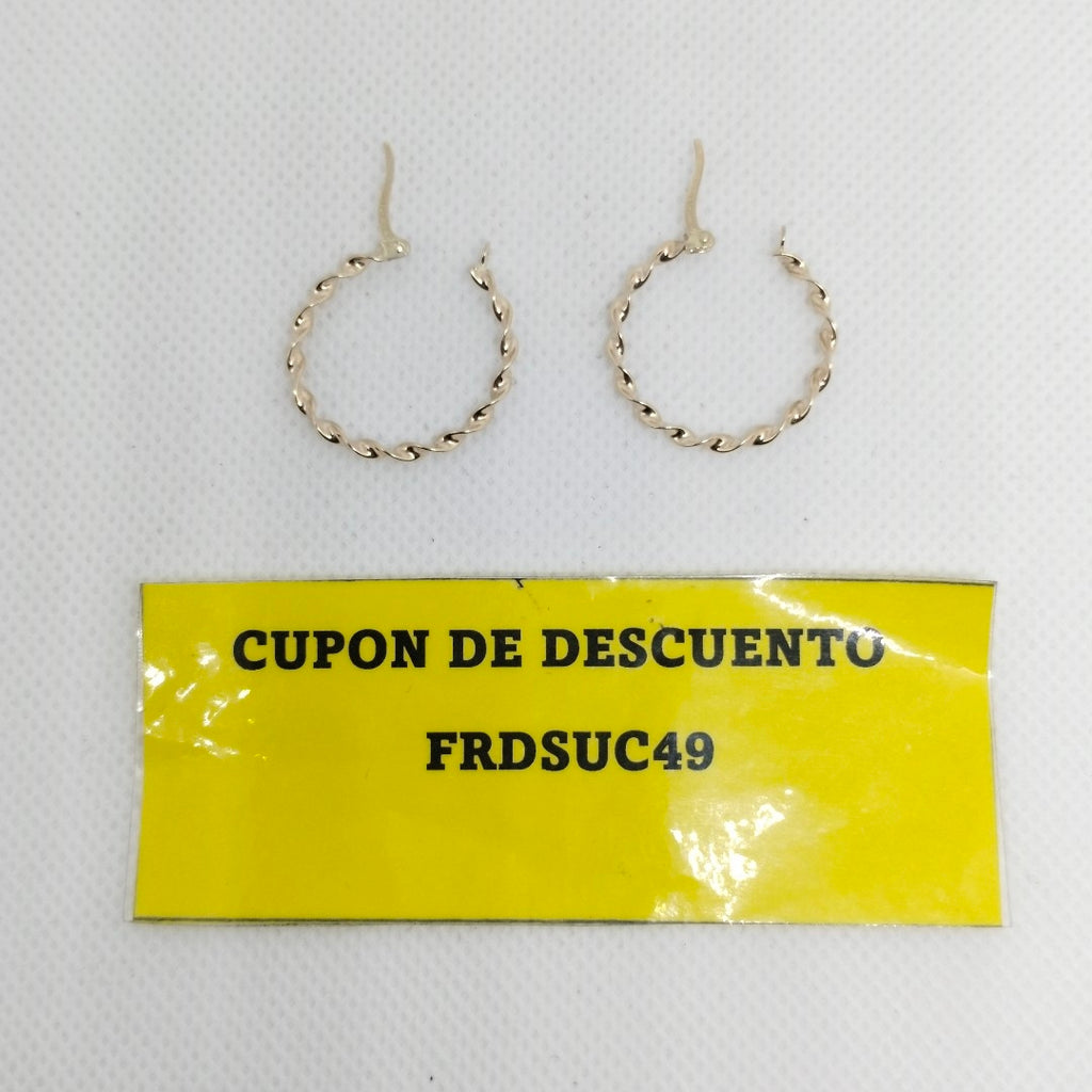 ARRACADAS ORO 14K 1.5 (NUEVO)