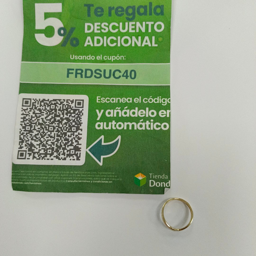 ANILLOS DAMA ORO 14K 1.5 (NUEVO)