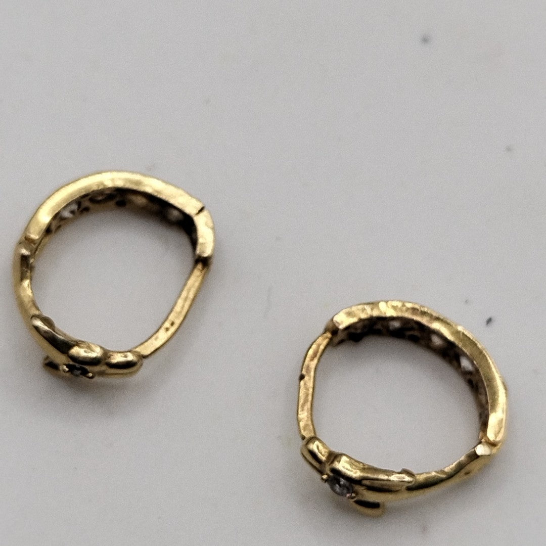 ARRACADAS PAR ORO 10 K 1.5 GRMS (SEMINUEVO)