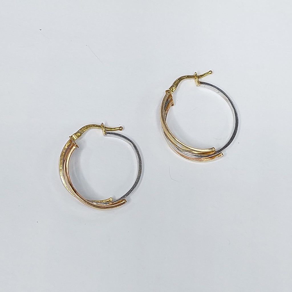 ARRACADAS PAR ORO COMBINADO 10 K 1.9 GRMS (SEMINUEVO)