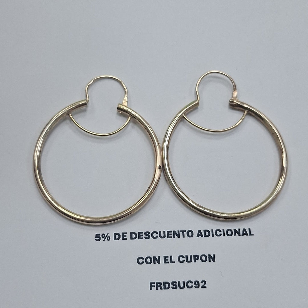 ARRACADAS PAR ORO 8 K 6 GRMS (SEMINUEVO)