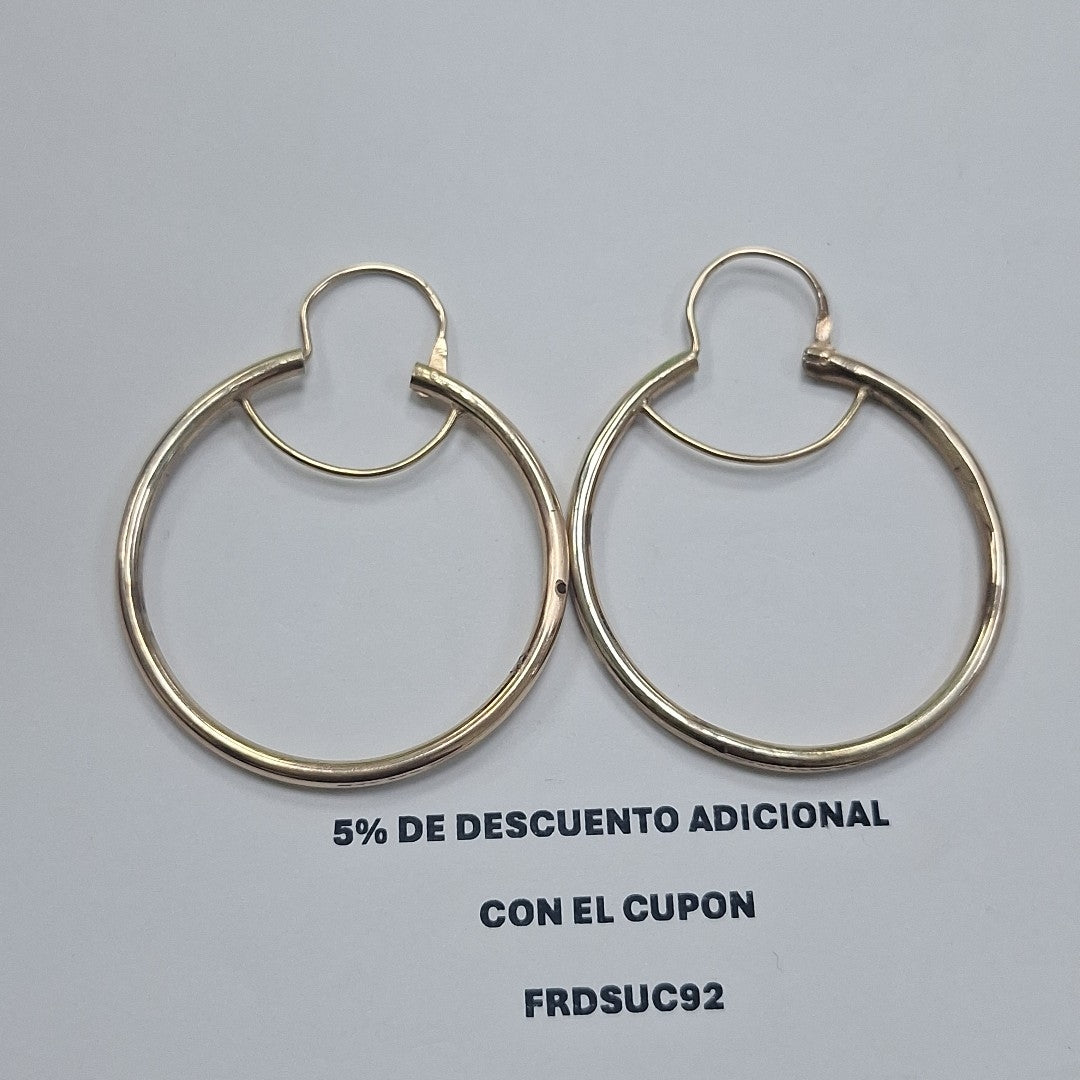 ARRACADAS PAR ORO 8 K 6 GRMS (SEMINUEVO)