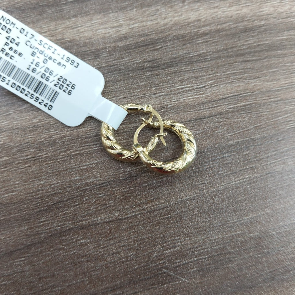 ARRACADAS ORO 10K 0.8 (NUEVO)