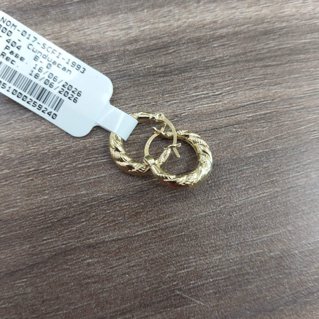 ARRACADAS ORO 10K 0.8 (NUEVO)