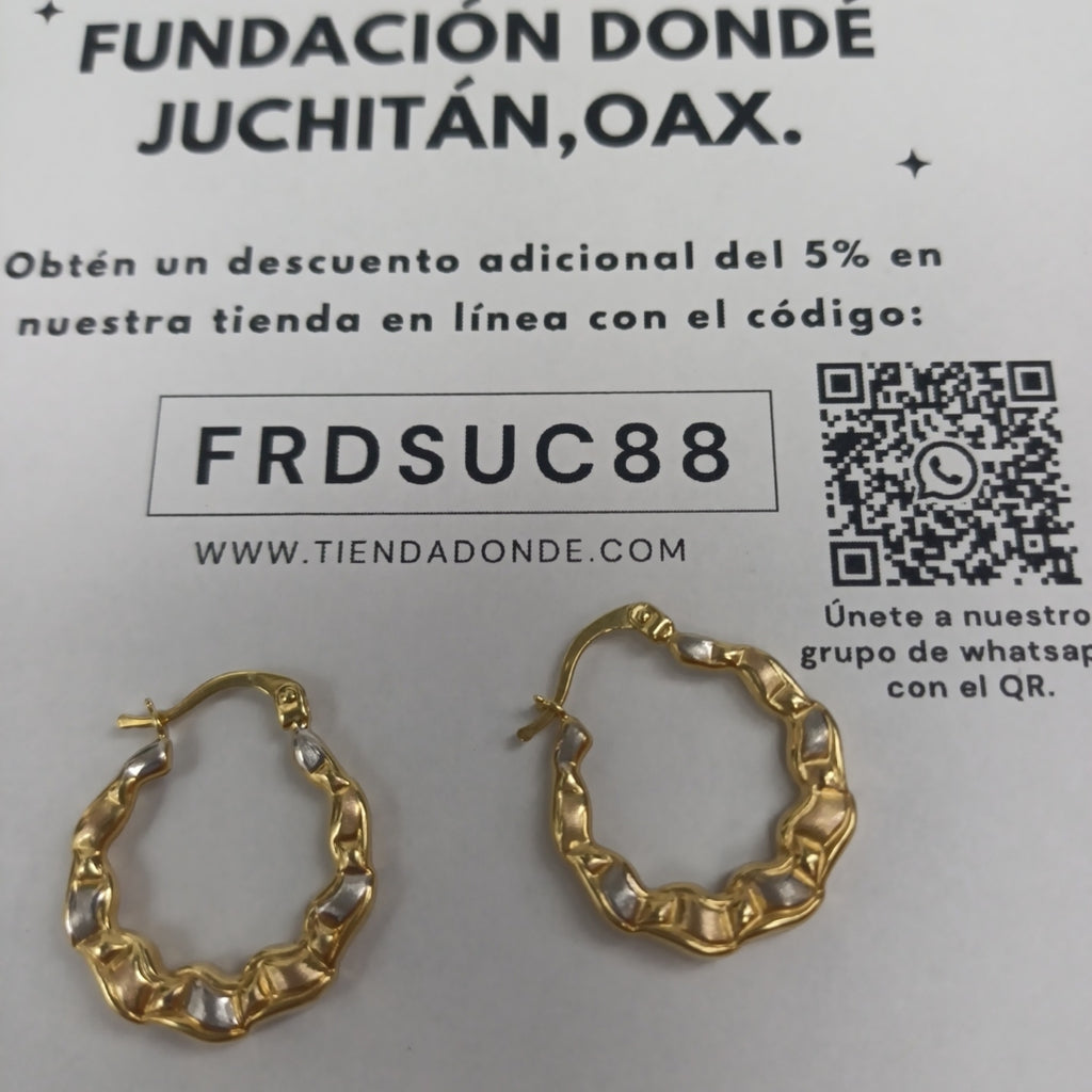 ARRACADAS ORO 14K 2 (NUEVO)
