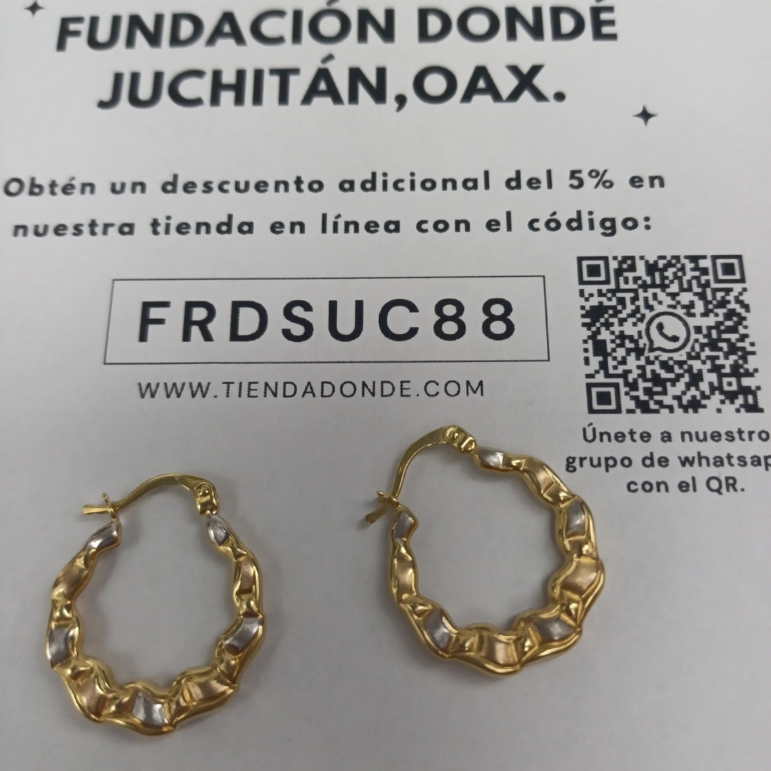 ARRACADAS ORO 14K 2 (NUEVO)