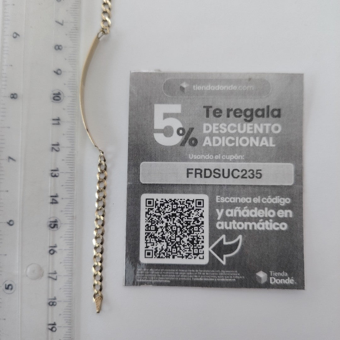 ESCLAVA ORO 10 K 3.6 GRMS (SEMINUEVO)