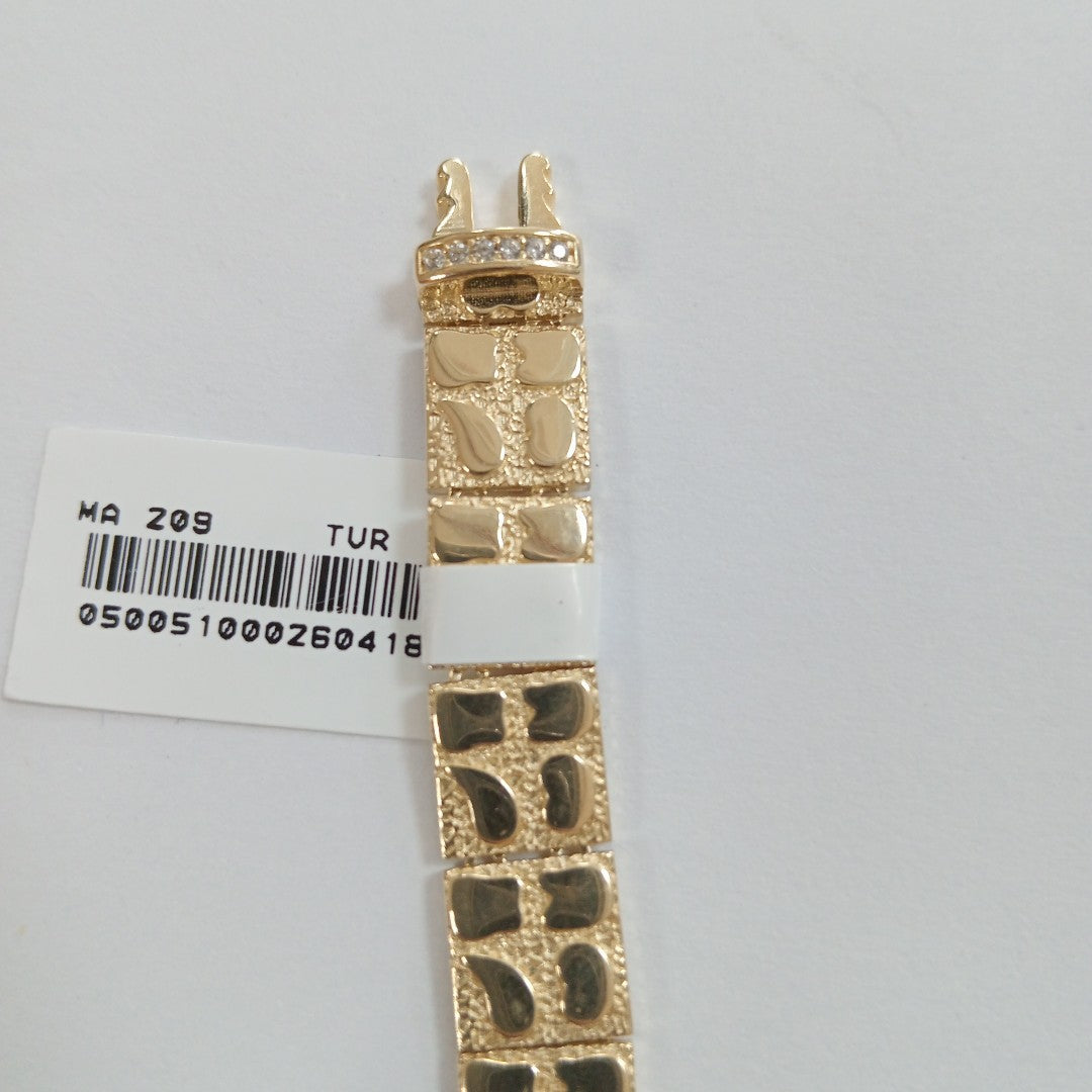 PULSERAS CABALLERO ORO 14K 17.4 (NUEVO)