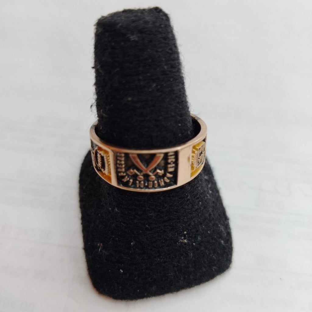 ANILLO DE GRADUACIÓN ORO 10 K 5 GRMS (SEMINUEVO)