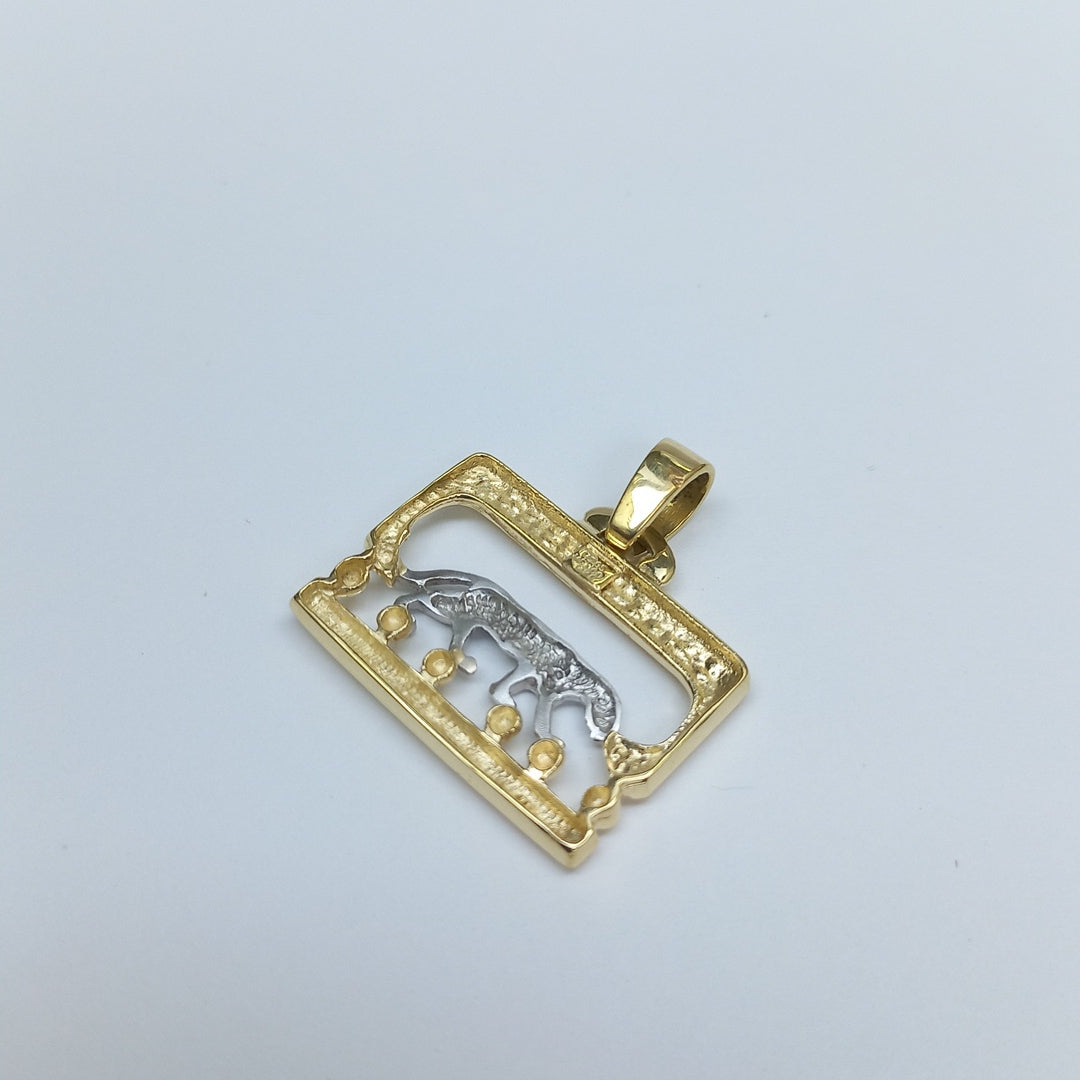 DIJE ORO,ORO BLANCO 14 K 4,80 GRMS (SEMINUEVO)