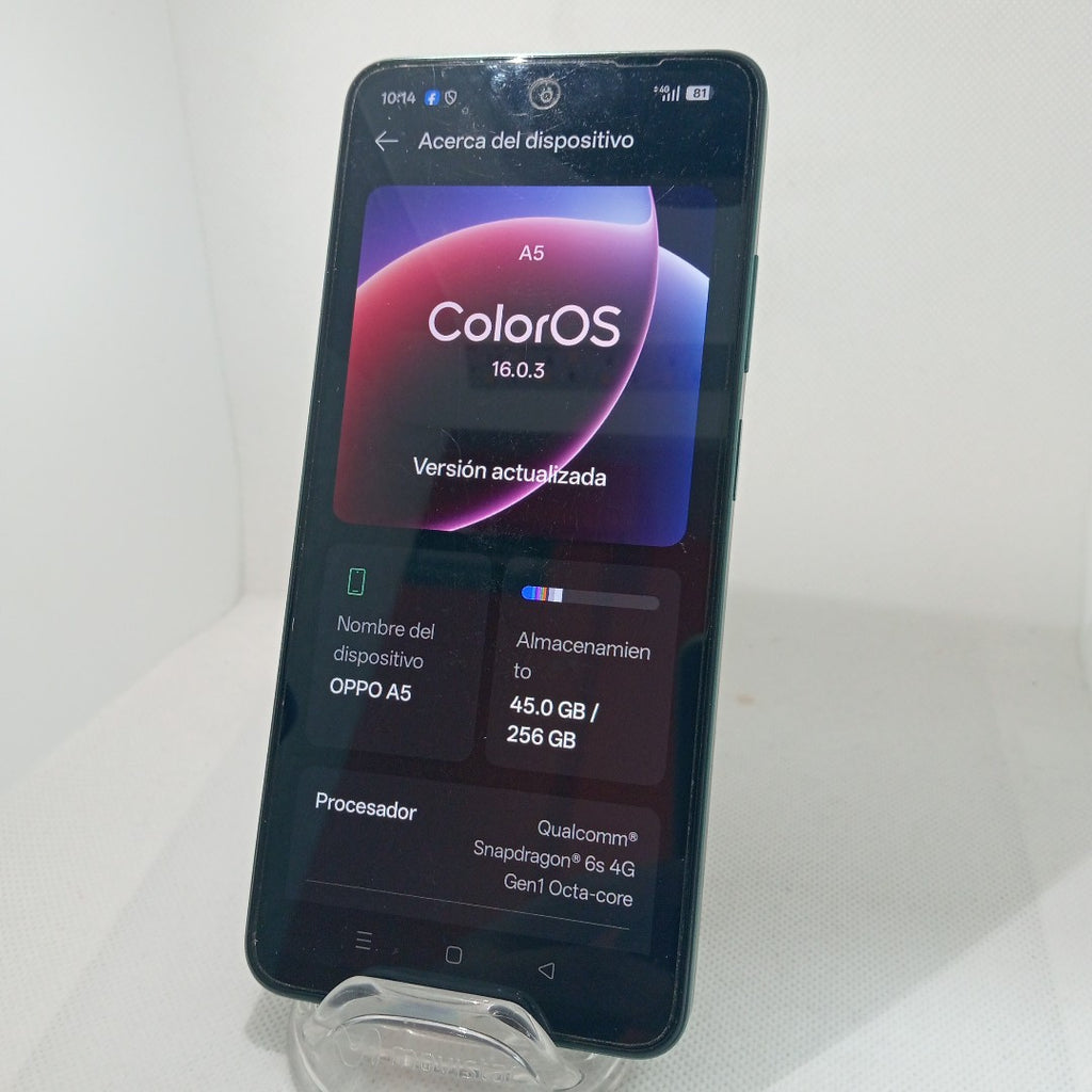 CELULAR OPPO A5 CPH2727 (2025) 256 GB 4 GB RAM (SEMINUEVO)