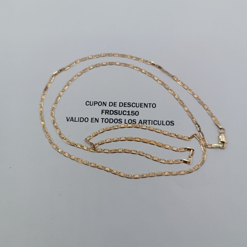 CADENA ORO COMBINADO 14 K 4.4 GRMS (SEMINUEVO)