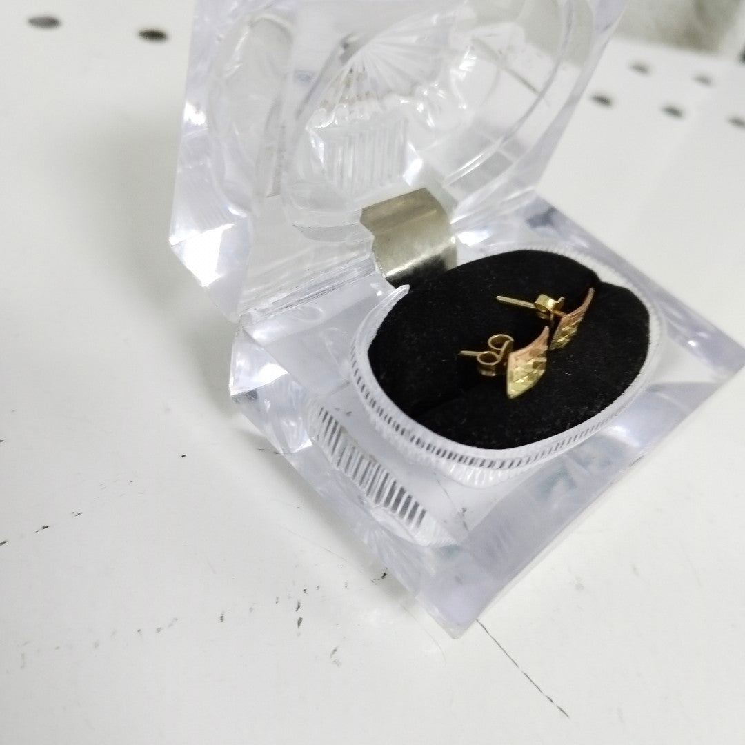 BROQUELES PAR ORO 14 K 1,10 GRMS (SEMINUEVO)